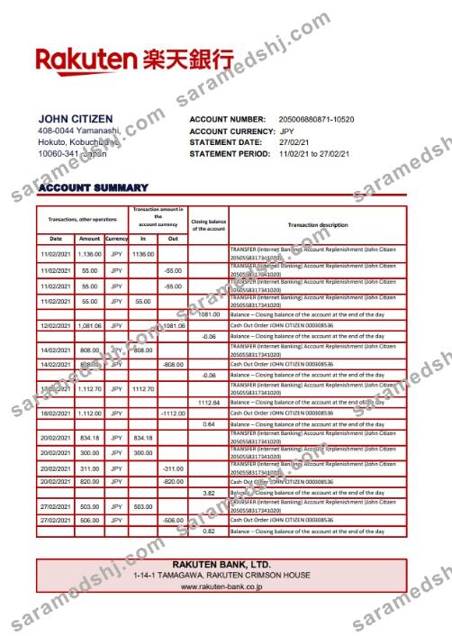 Japan Rakuten excel